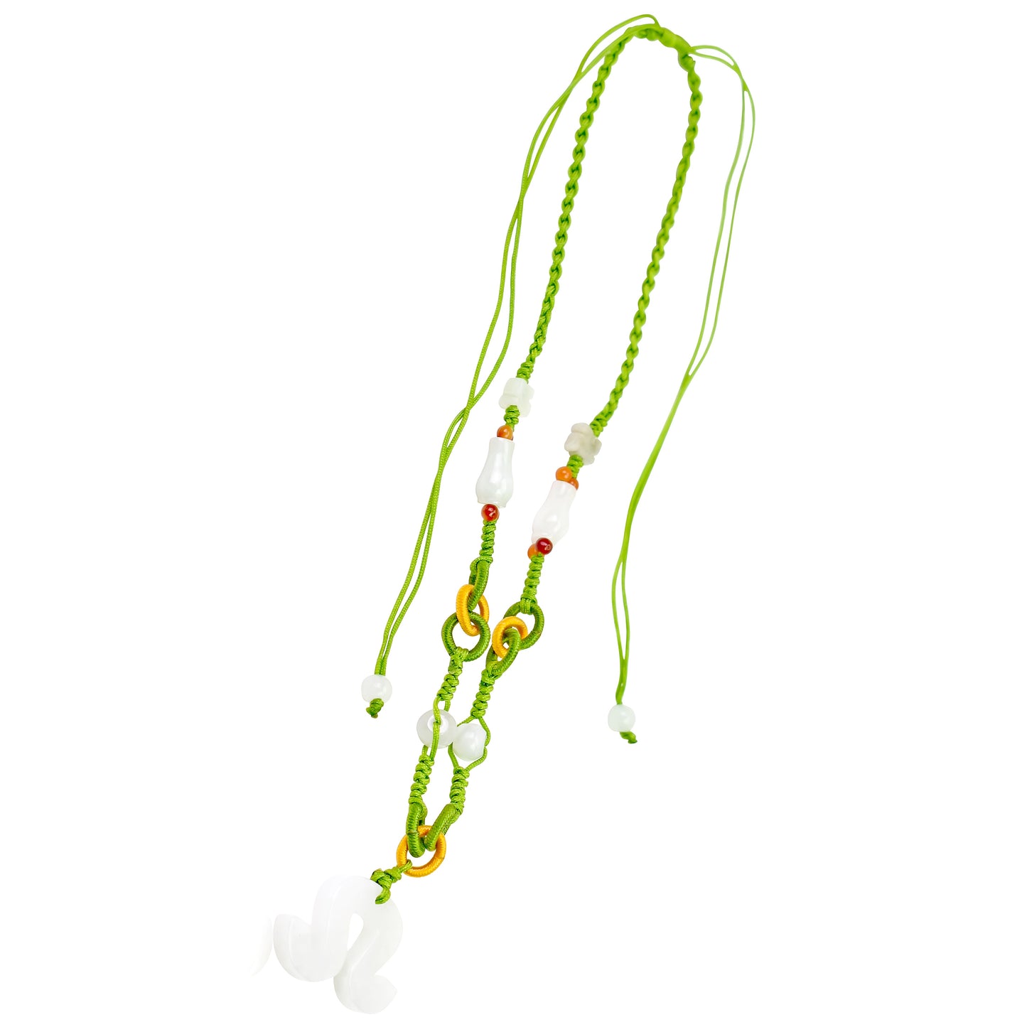 Celebrate Your Leo Powerful Pride with a Handcrafted Jade Necklace made with Lime Cord