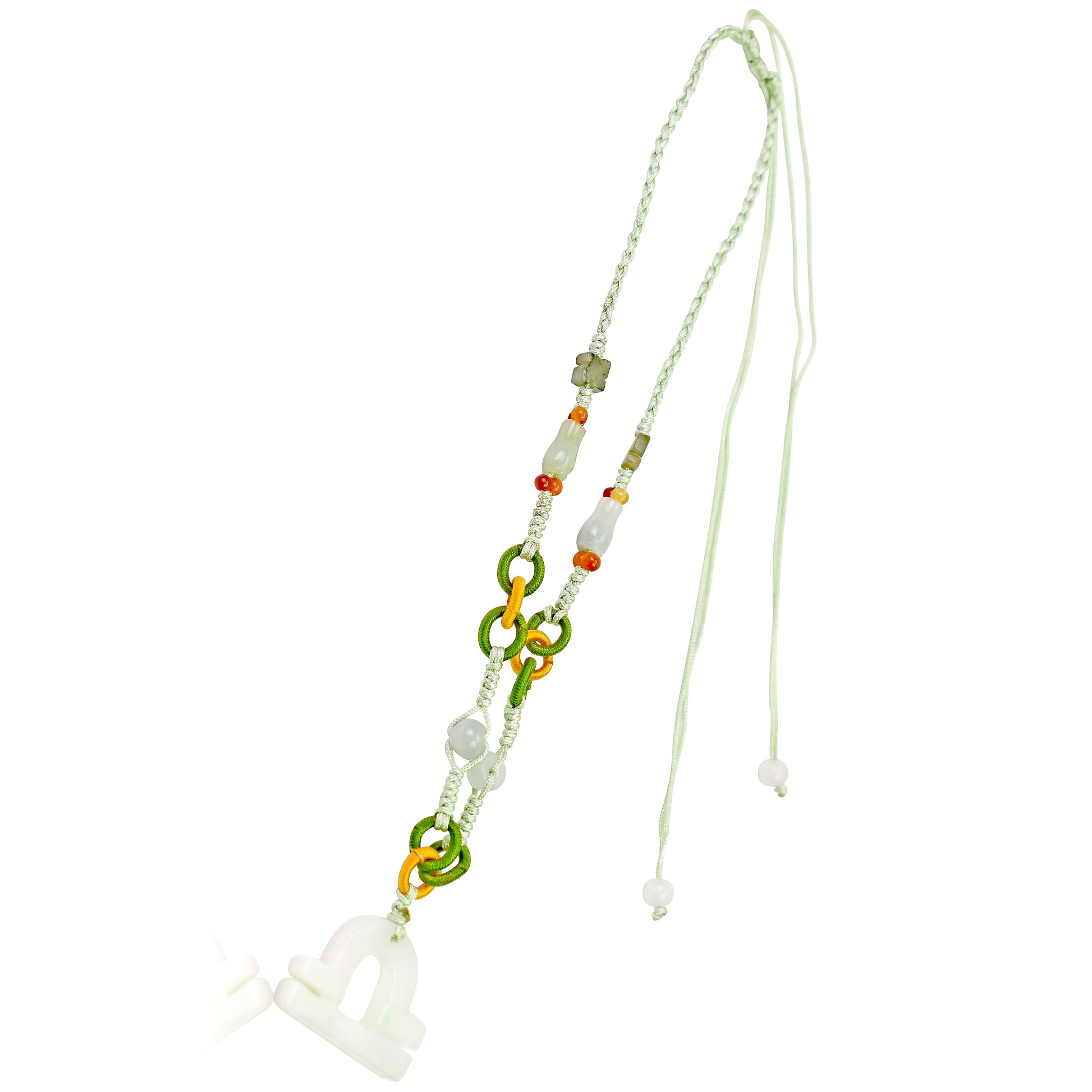 Get the Perfect Get the Perfect Gift for the Libra in Your Life with Jade Necklace made with Sea Green Cord