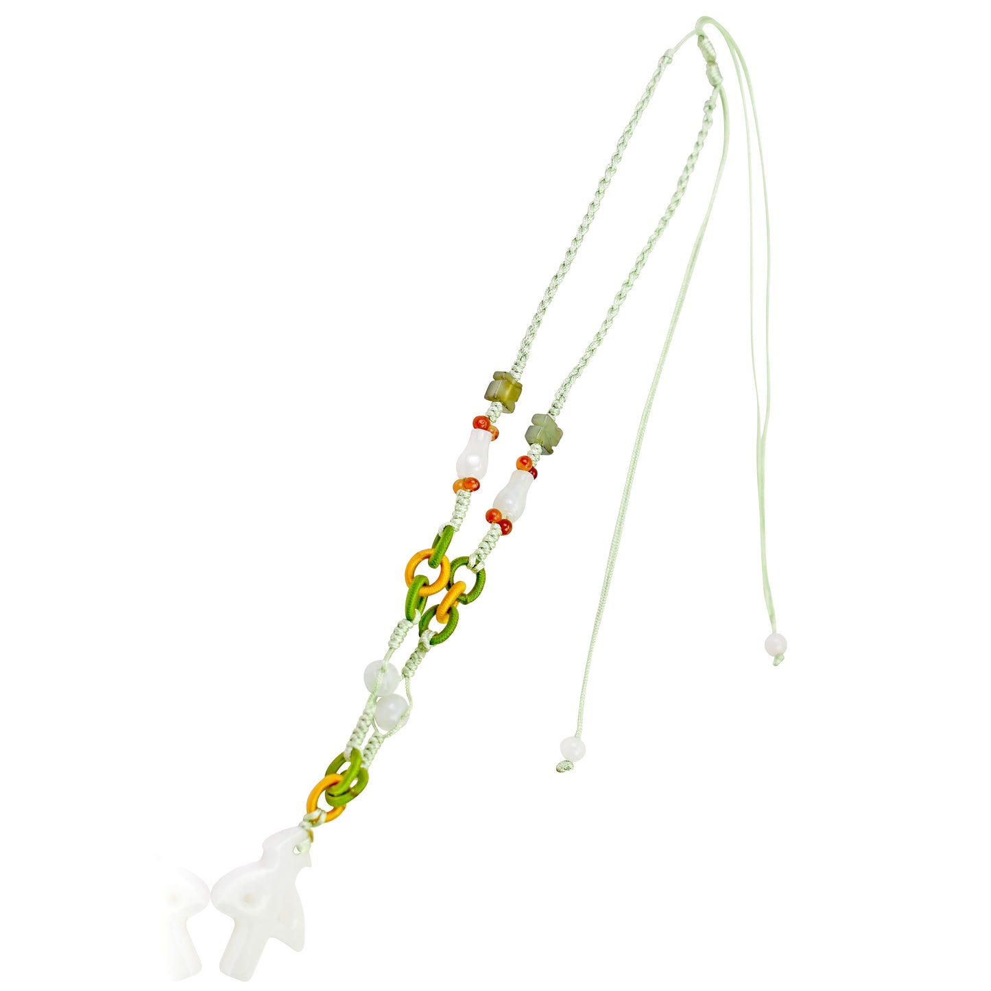 Let Your Sagittarius Side Shine with a Handmade Jade Necklace made with Sea Green Cord