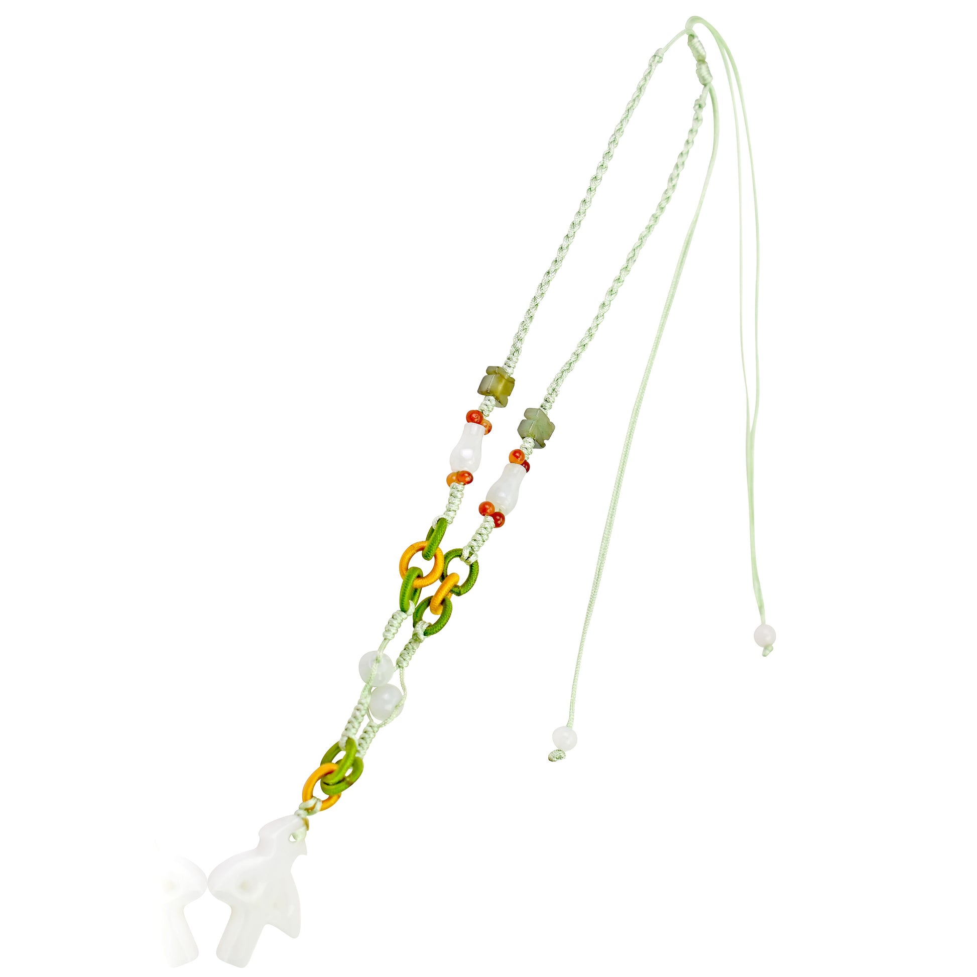 Let Your Sagittarius Side Shine with a Handmade Jade Necklace made with Sea Green Cord