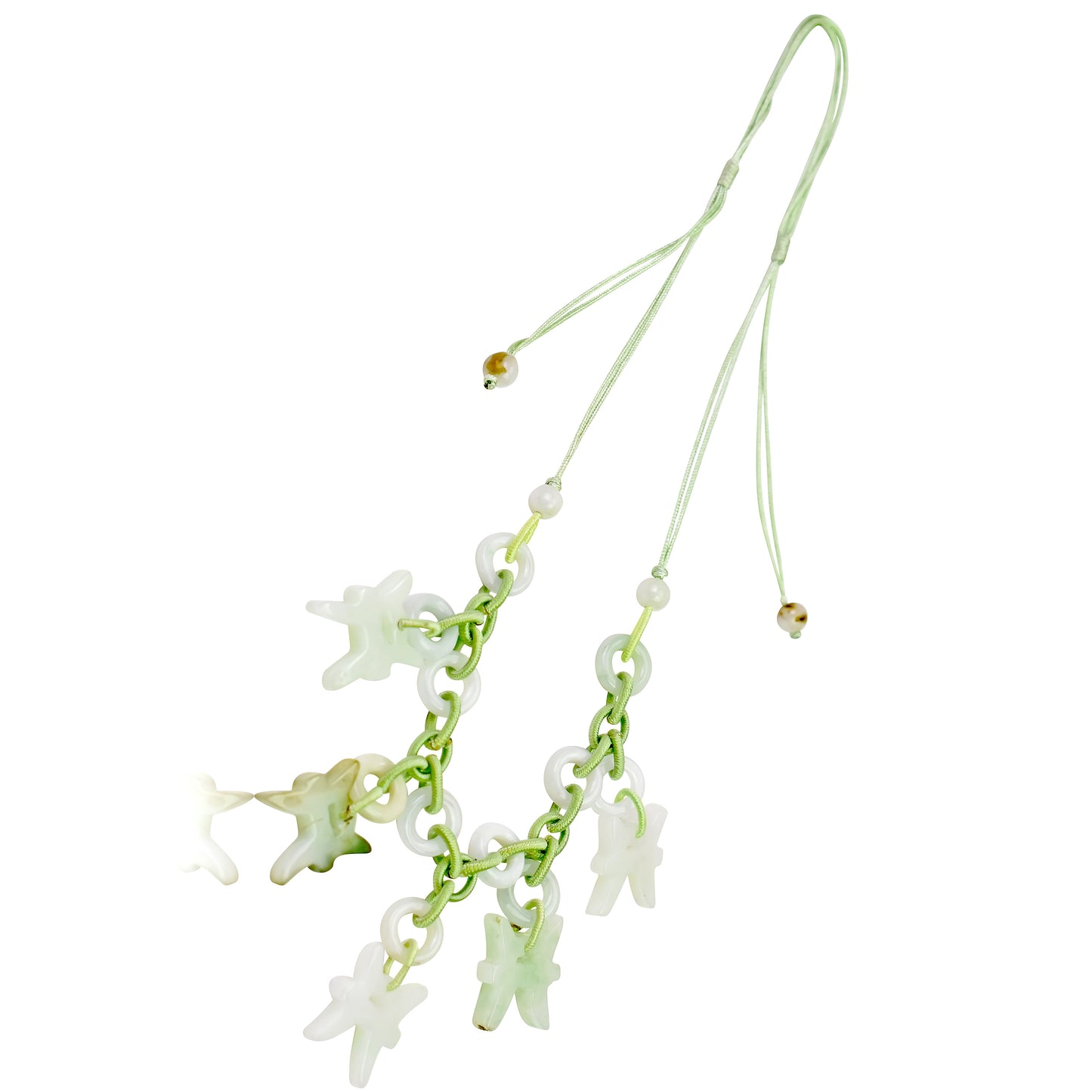 Look Mysterious and Alluring with Pisces Astrology Jade Necklace made with Sea Green Cord