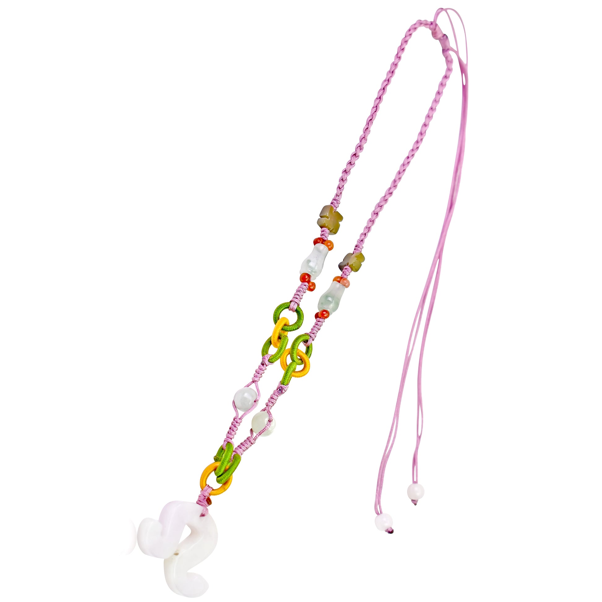 Celebrate Your Leo Powerful Pride with a Handcrafted Jade Necklace made with Lavender Cord