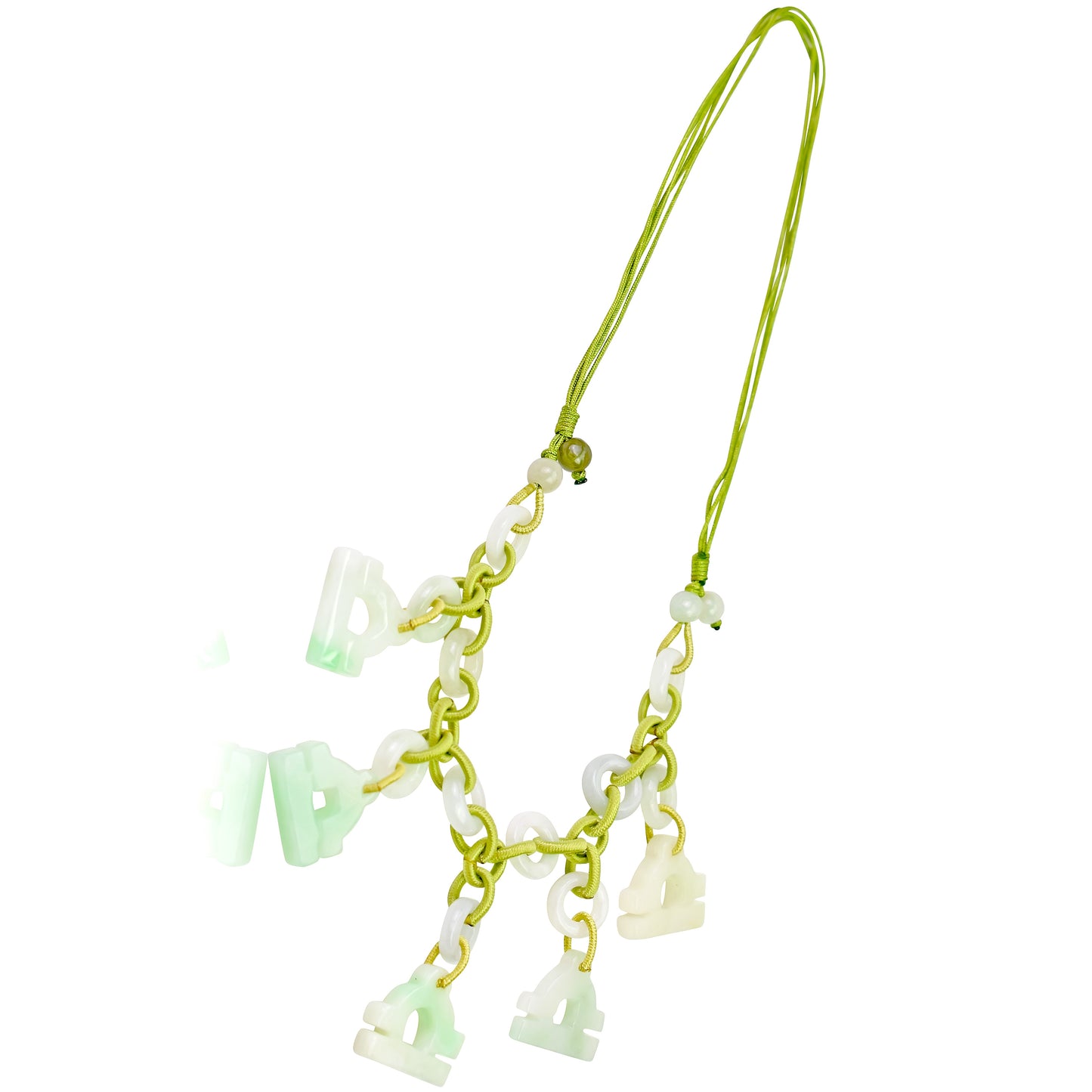 Discover Your Inner Strength with a Libra Jade Necklace made with Lime Cord