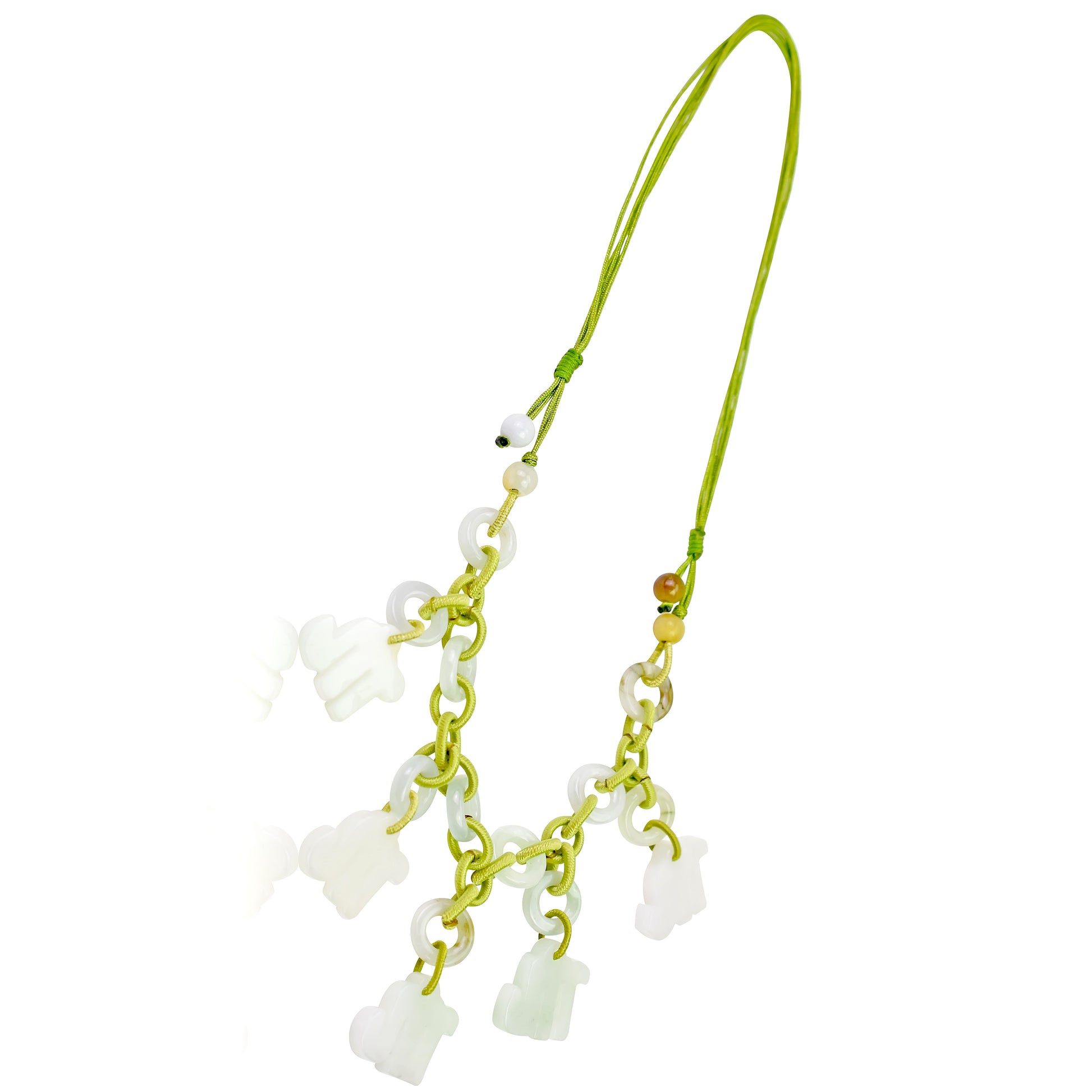 Unleash Your Fierce Side with a Scorpio Handmade Jade Necklace Pendant made with Lime Cord