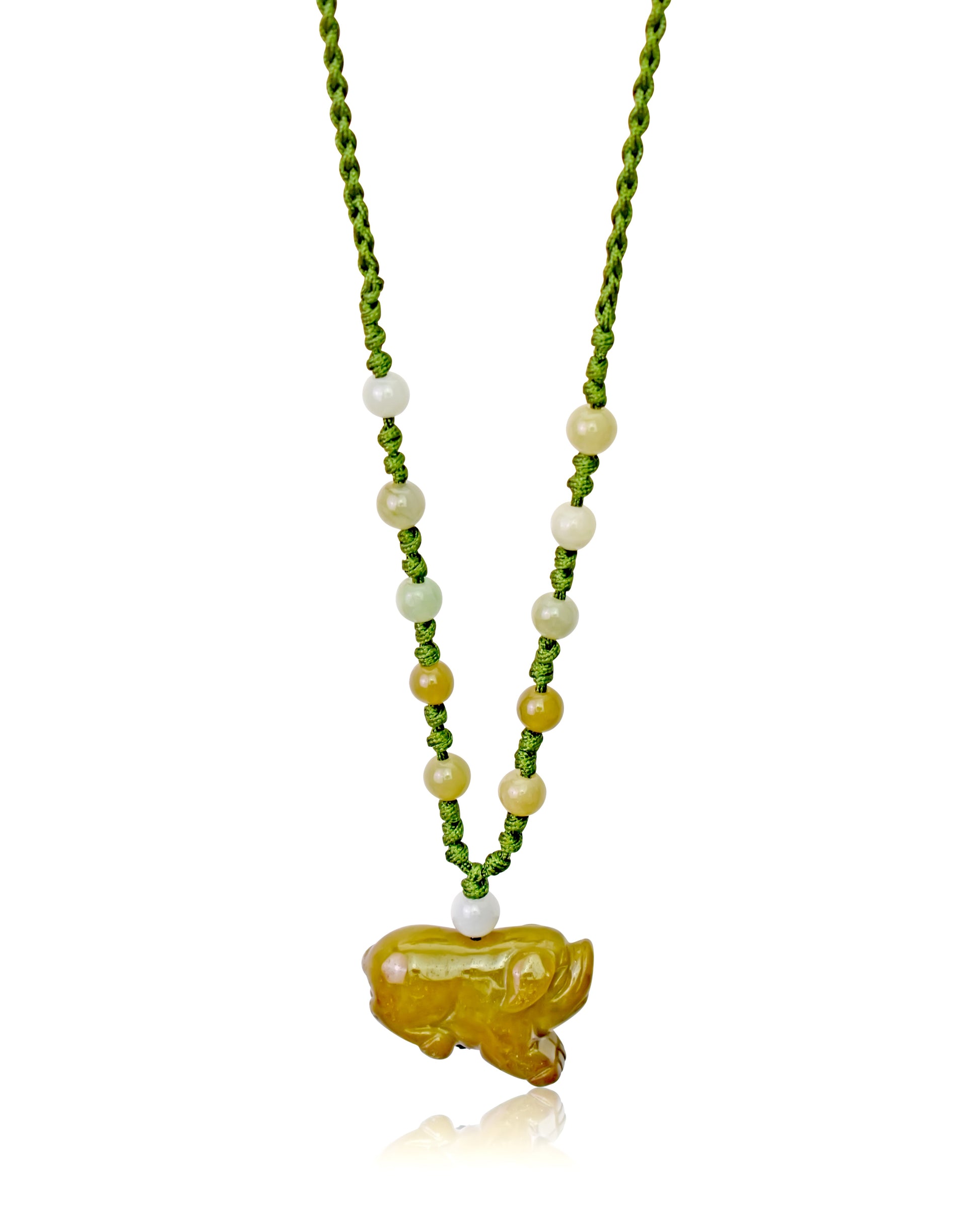 Show Off Your Boar Pride with a Handmade Jade Necklace