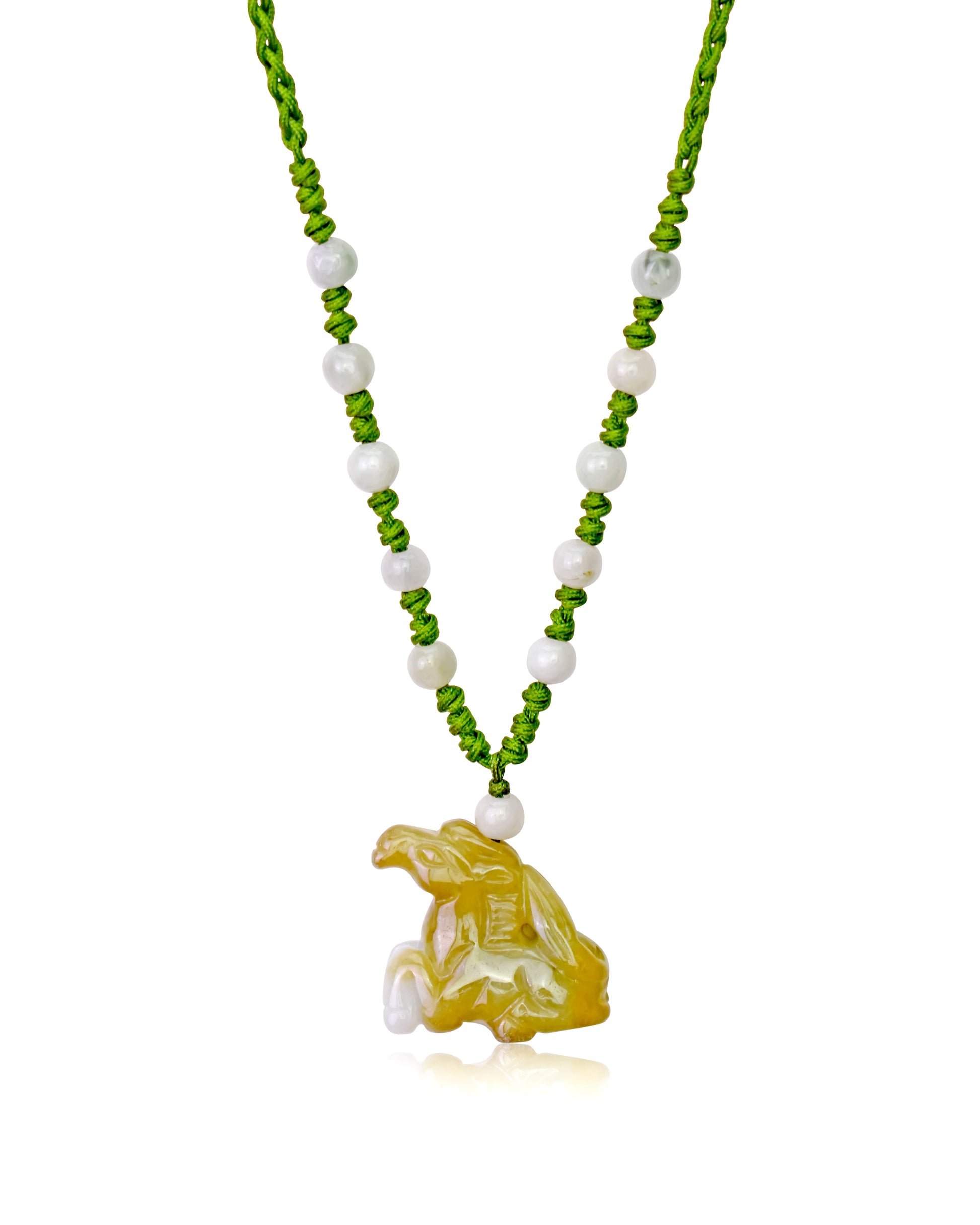 A Unique and Personal Gift: Horse Chinese Zodiac Jade Necklace