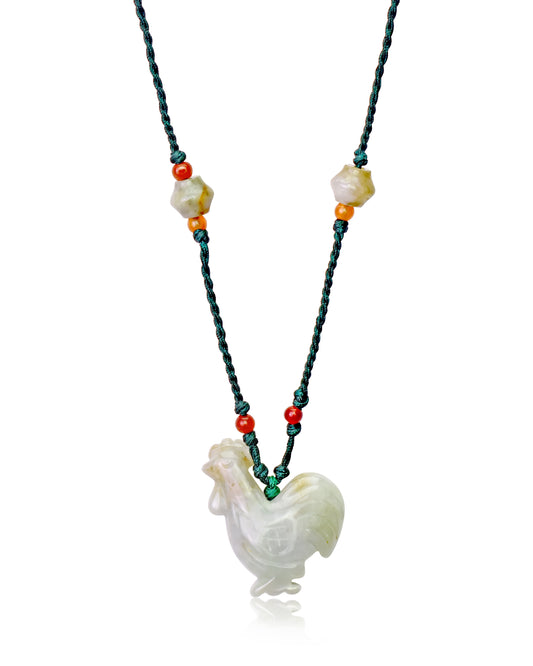Accessorize with a Handmade Jade Rooster Pendant Necklace