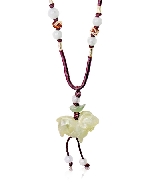 Welcome the Year of the Sheep with a Chinese Zodiac Jade Necklace
