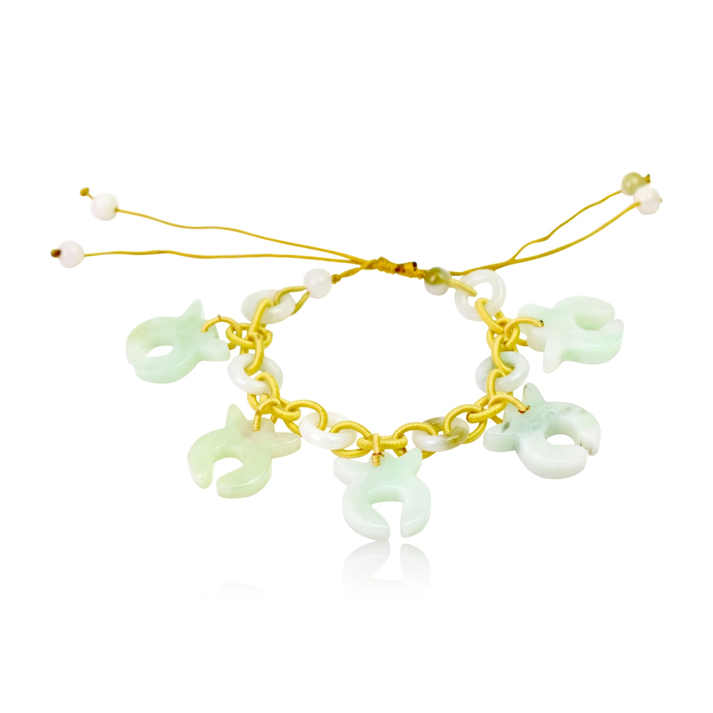 Be Stable and Reliable with a Taurus Astrology Jade Bracelet made with Yellow Cord