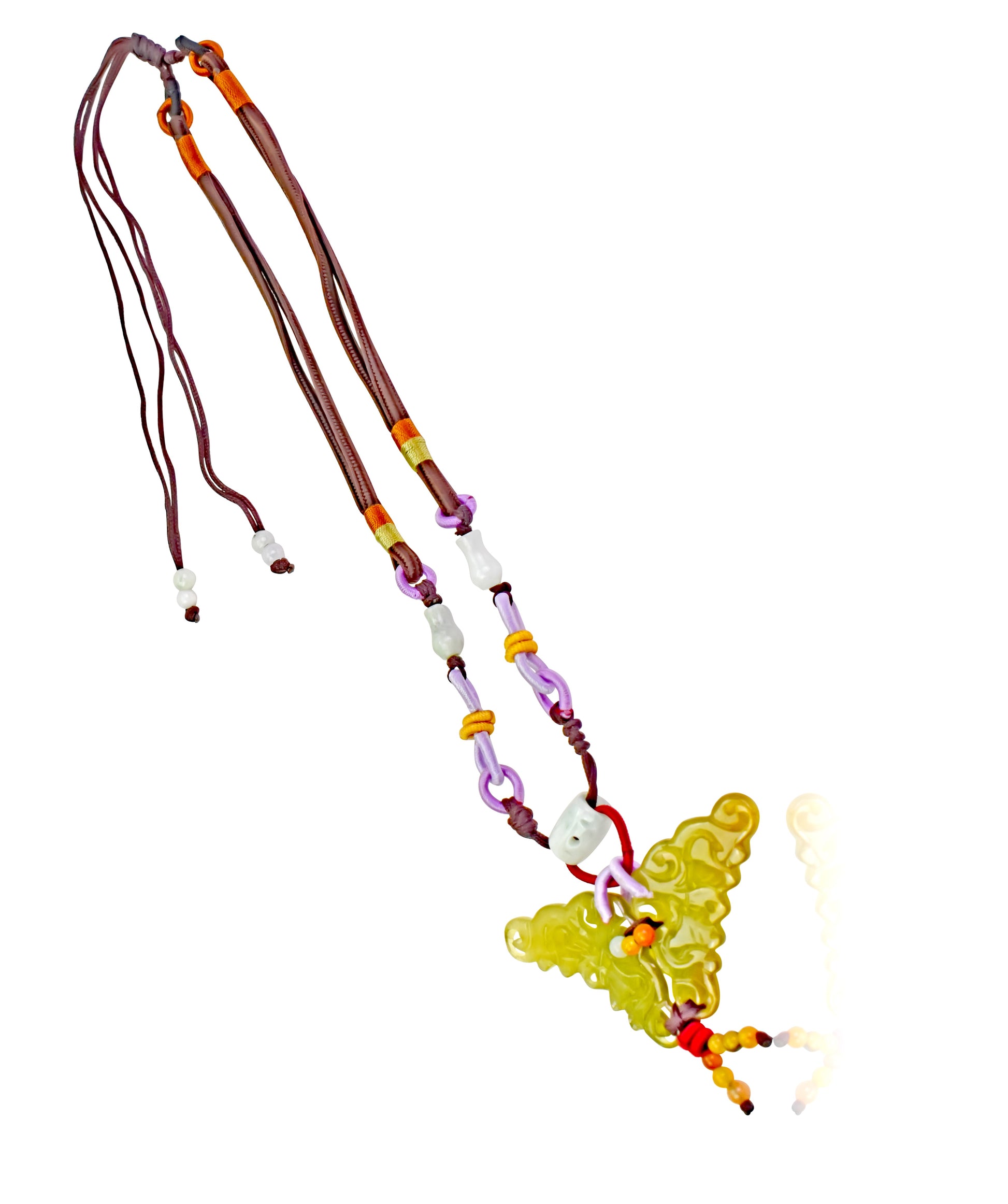 Wear Your Warrior Spirit with a Double Medallion Necklace made with Lavender Cord