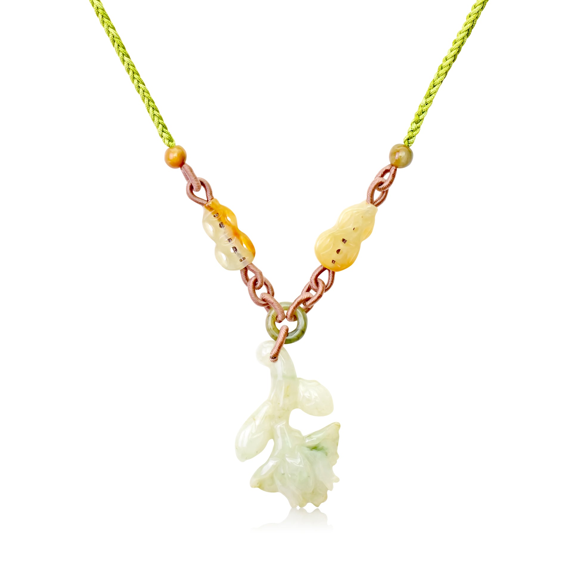Show Your Strength and Resilience with a Protea Flower Necklace made with Lime Cord