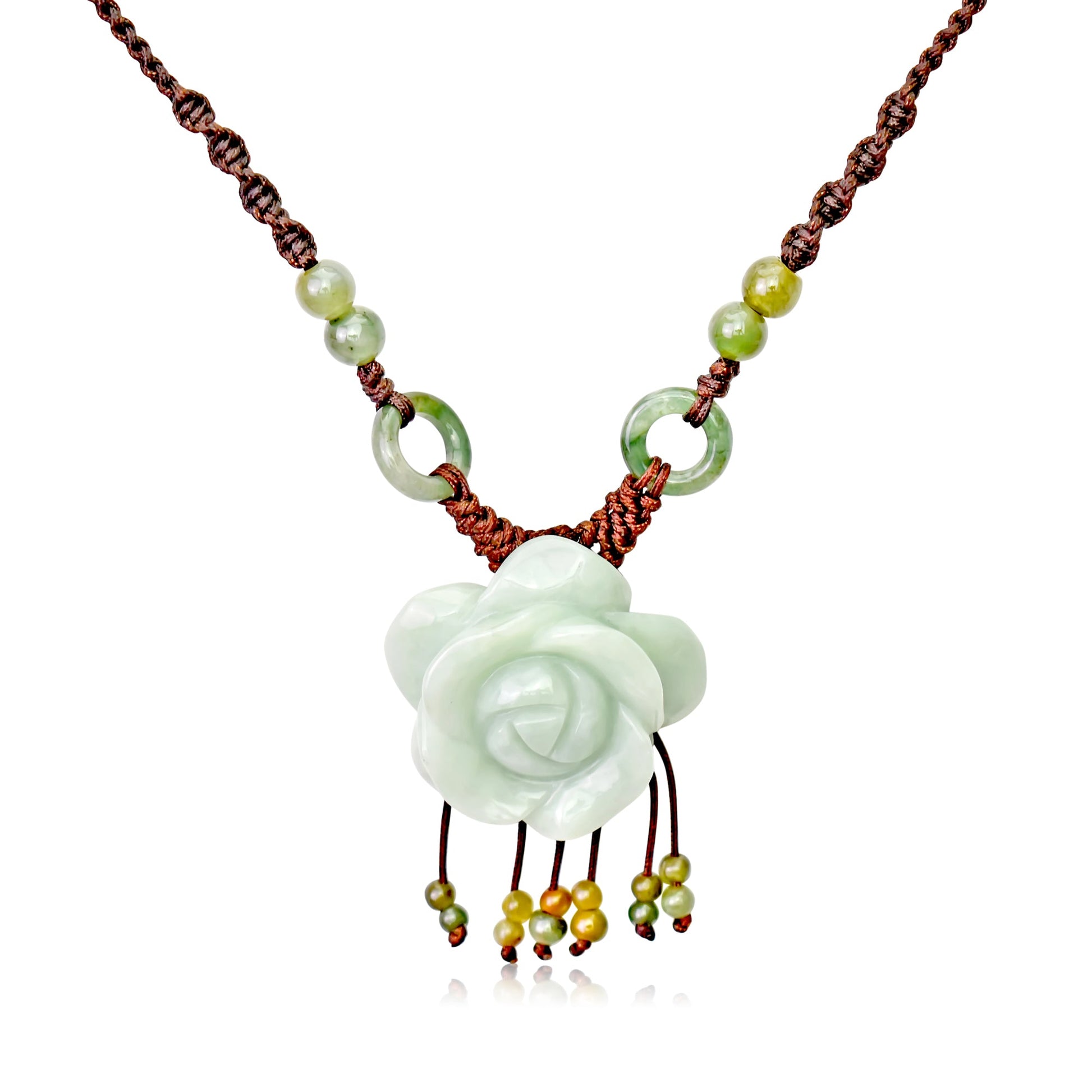 Delicate flower with necklace rose flower to show your love on Valentine’s Day