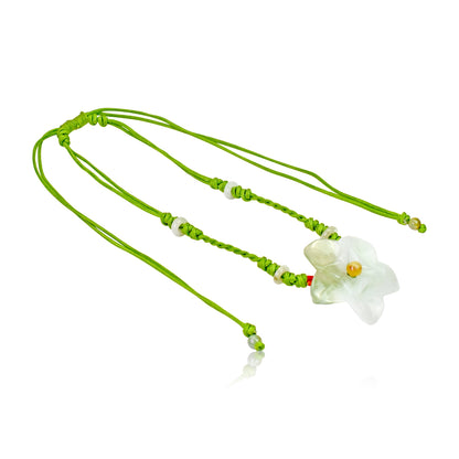 Delicate handmade pendant featuring the charming aster flower 