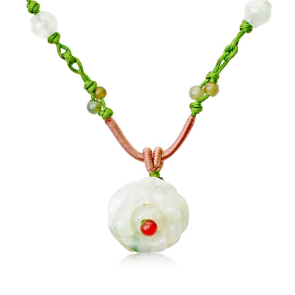Delicate rose charm necklace to show your love on Valentine’s Day