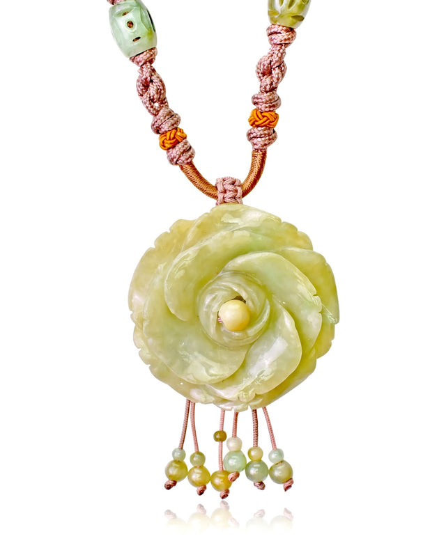 Delicate rose necklace for engagement and lasting love