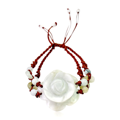 Delicate women flower bracelet rose bead bracelet perfect gift for Mother’s Day or Valentine’s Day