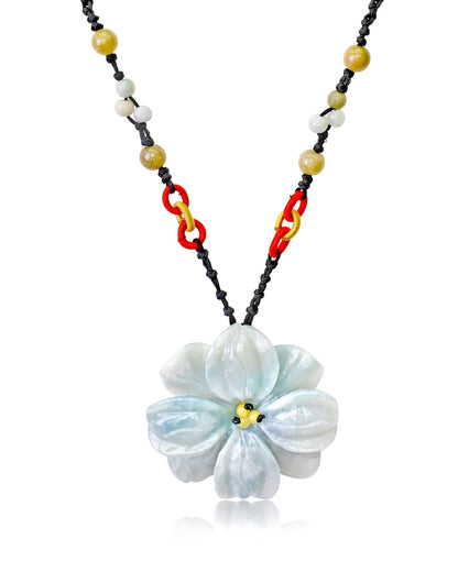 Dogwood flower a unique jewelry for her jade charm offering love, long life, and spiritual grounding