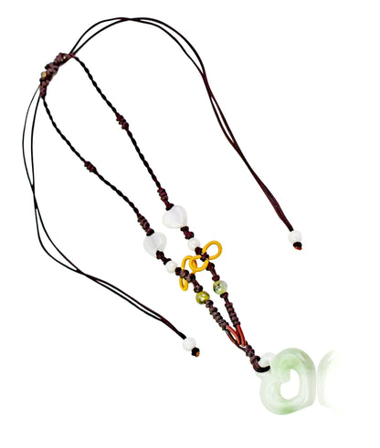 Double Hearts Handmade Jade Pendant Necklace A Symbol of Love and Devotion