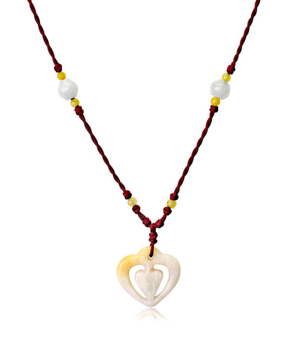 Double heart necklace a spiritual birthday gift filled with love, light, and luck