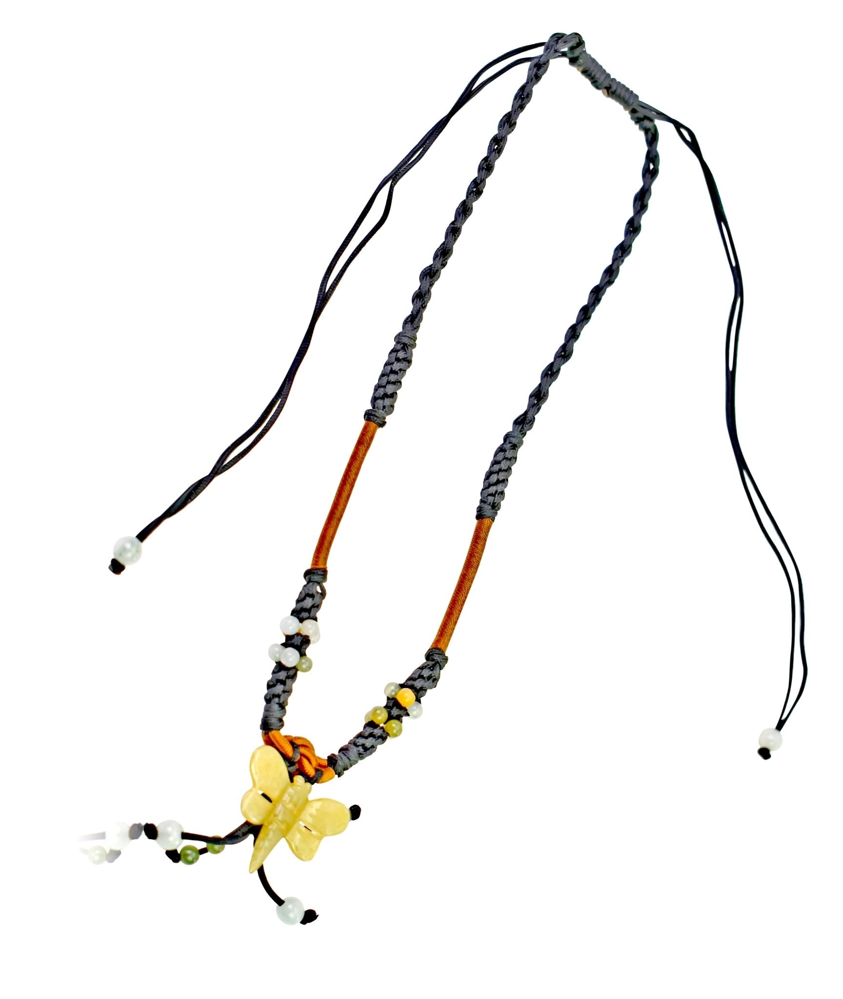 Dragonfly Pendant Necklace for Women  Handmade Jade Jewelry Gift for Valentine’s Day or Holidays