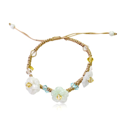 Elegant flower pimpernel a real flower bracelet for women seeking balance, strength, and beauty a meaningful birthday gift