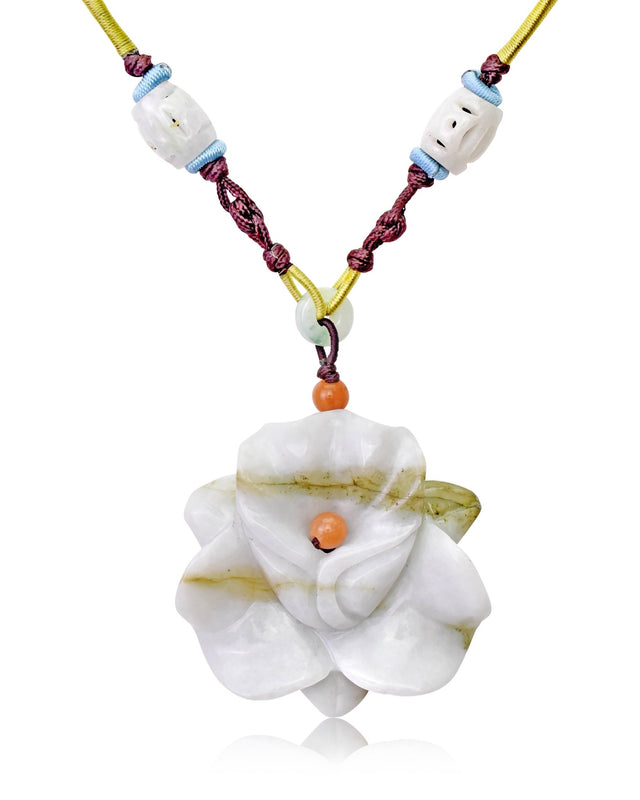 Elegant orchid pendant for a heartfelt February birthday gift