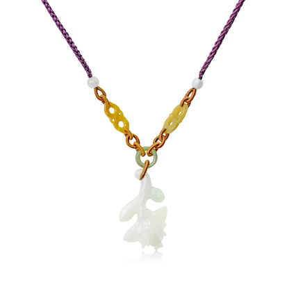 Elegant white protea and floral necklace charm a meaningful jewelry gift for women celebrating love, and anniversary