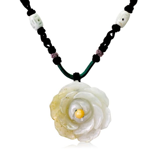 Enchanted rose necklace with magical charm for anniversaries
