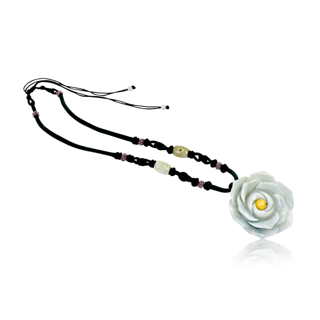 Enchanted rose necklace with magical charm for wedding anniversaries