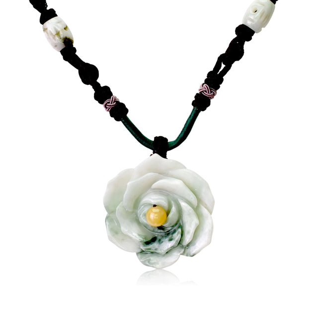 Eternal rose with necklace that speaks timeless devotion