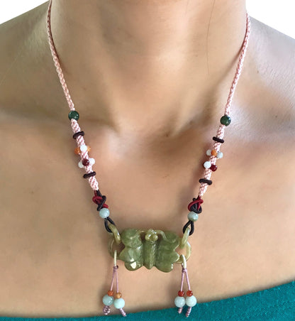Women Butterfly Pendant Necklace for Her Butterfly Charm Necklace a Butterfly Pendant Beautiful Anniversary Gift