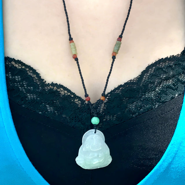 Father Jade Buddha Necklace Gift for Father’s Day or Anniversary Jade's Grounding Energy Meets Buddha’s Peaceful Presence