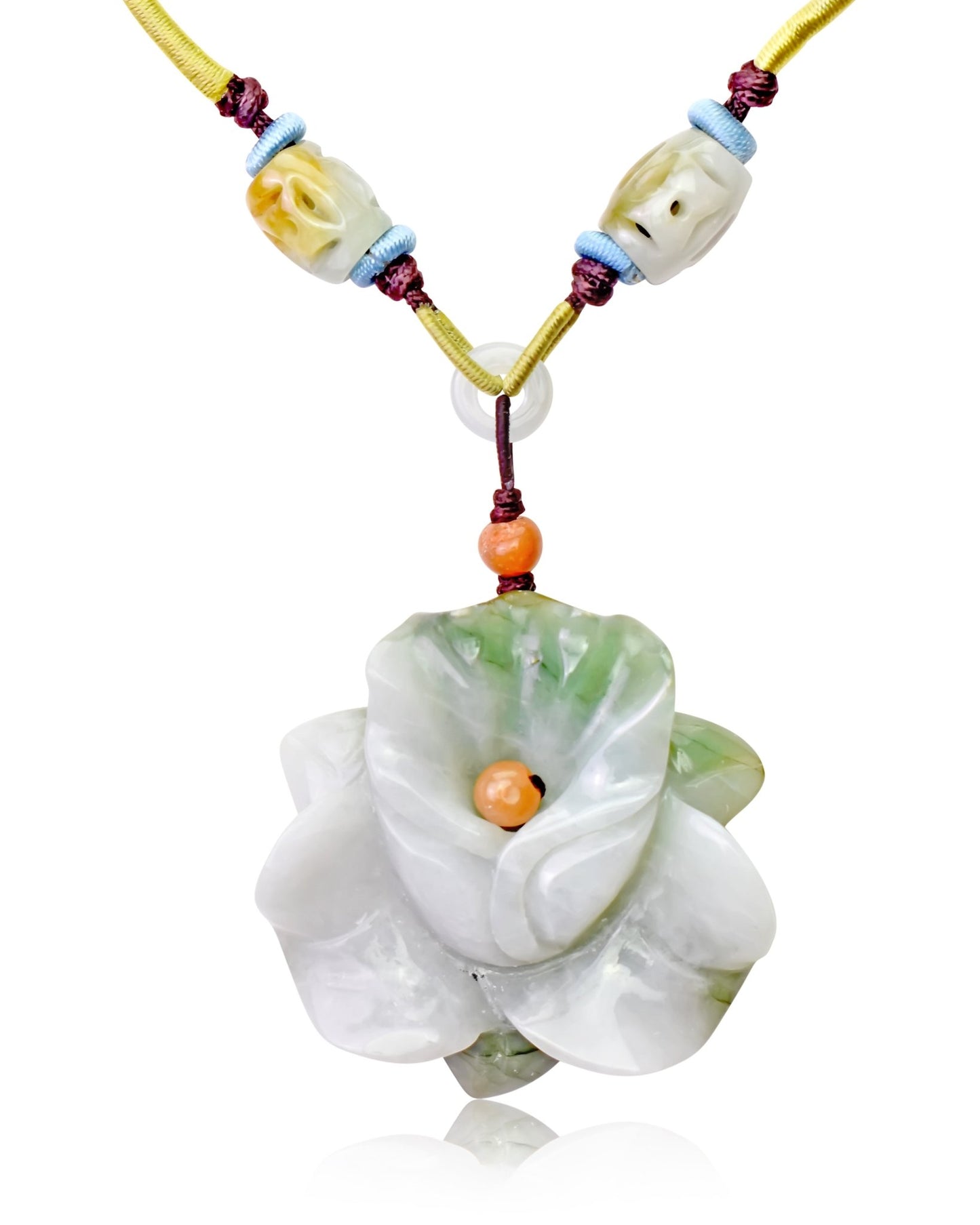 February birth flower necklace orchid pendant for a thoughtful birthday gift 