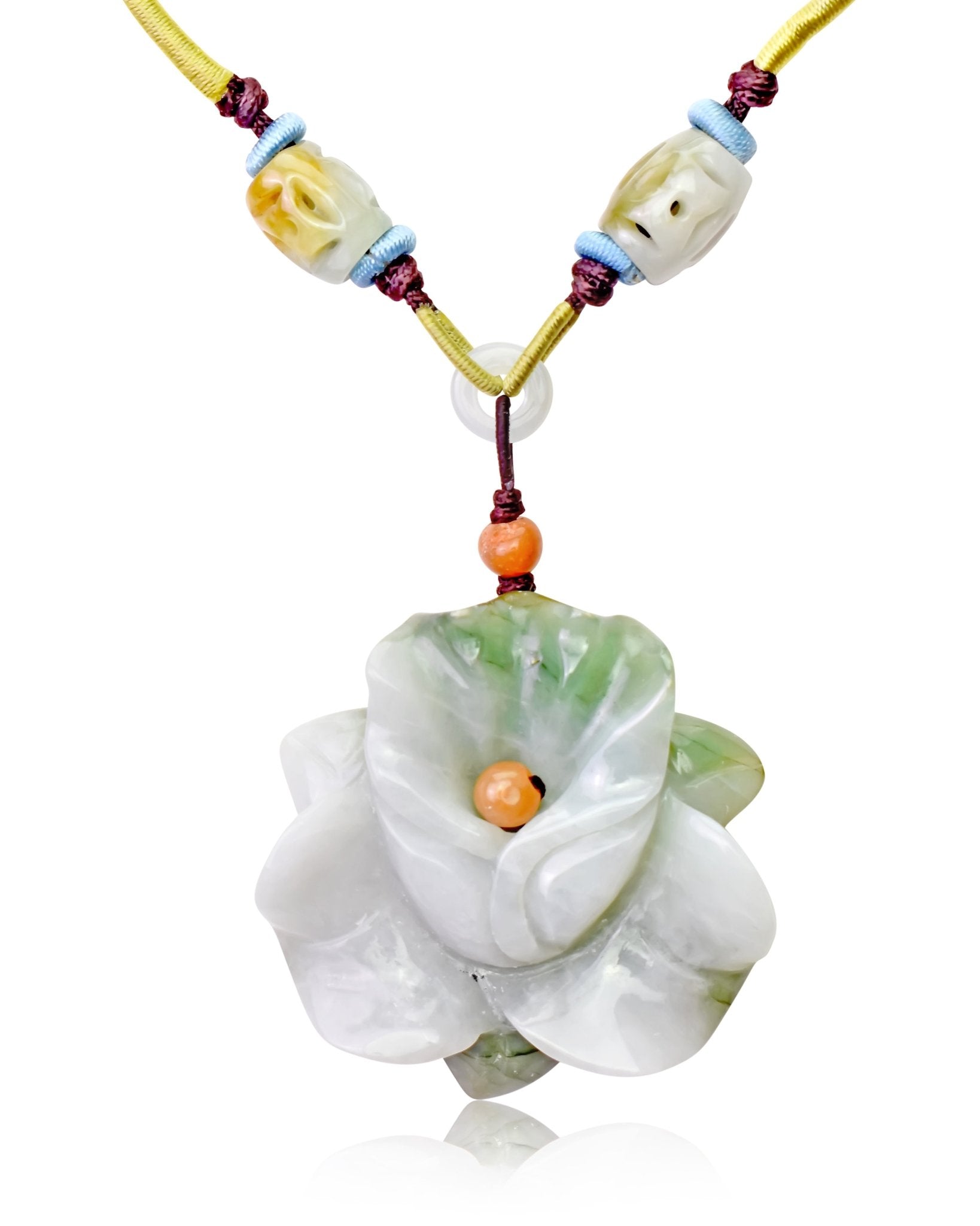 February birth flower necklace orchid pendant for a thoughtful birthday gift 