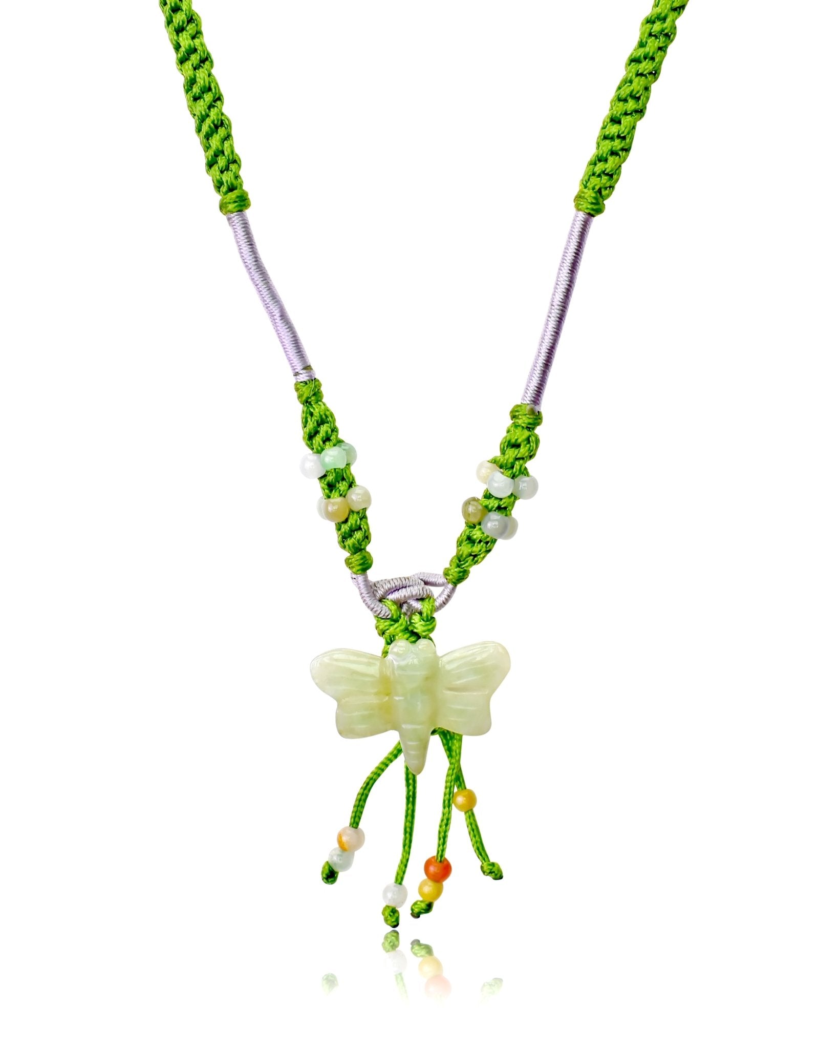 Feminine Dragonfly Pendant Gift Dragonfly Pendant Necklace Valentine’s Day jade’s energy heals, the dragonfly uplifts