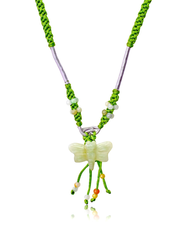 Feminine Dragonfly Pendant Gift Dragonfly Pendant Necklace Valentine’s Day jade’s energy heals, the dragonfly uplifts