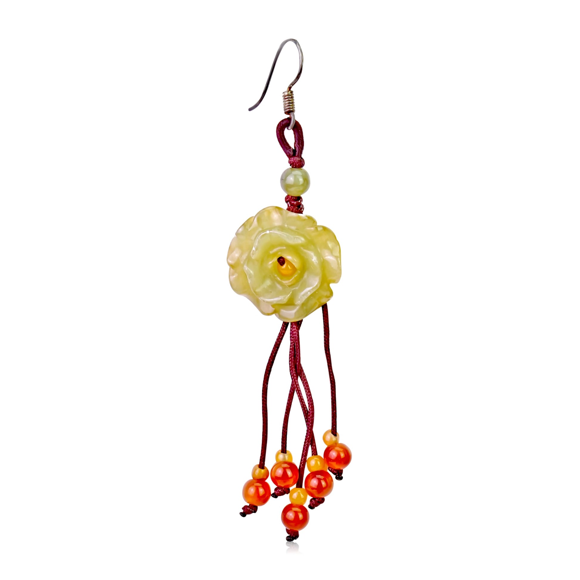 Feminine rose earrings with a soft and romantic feel