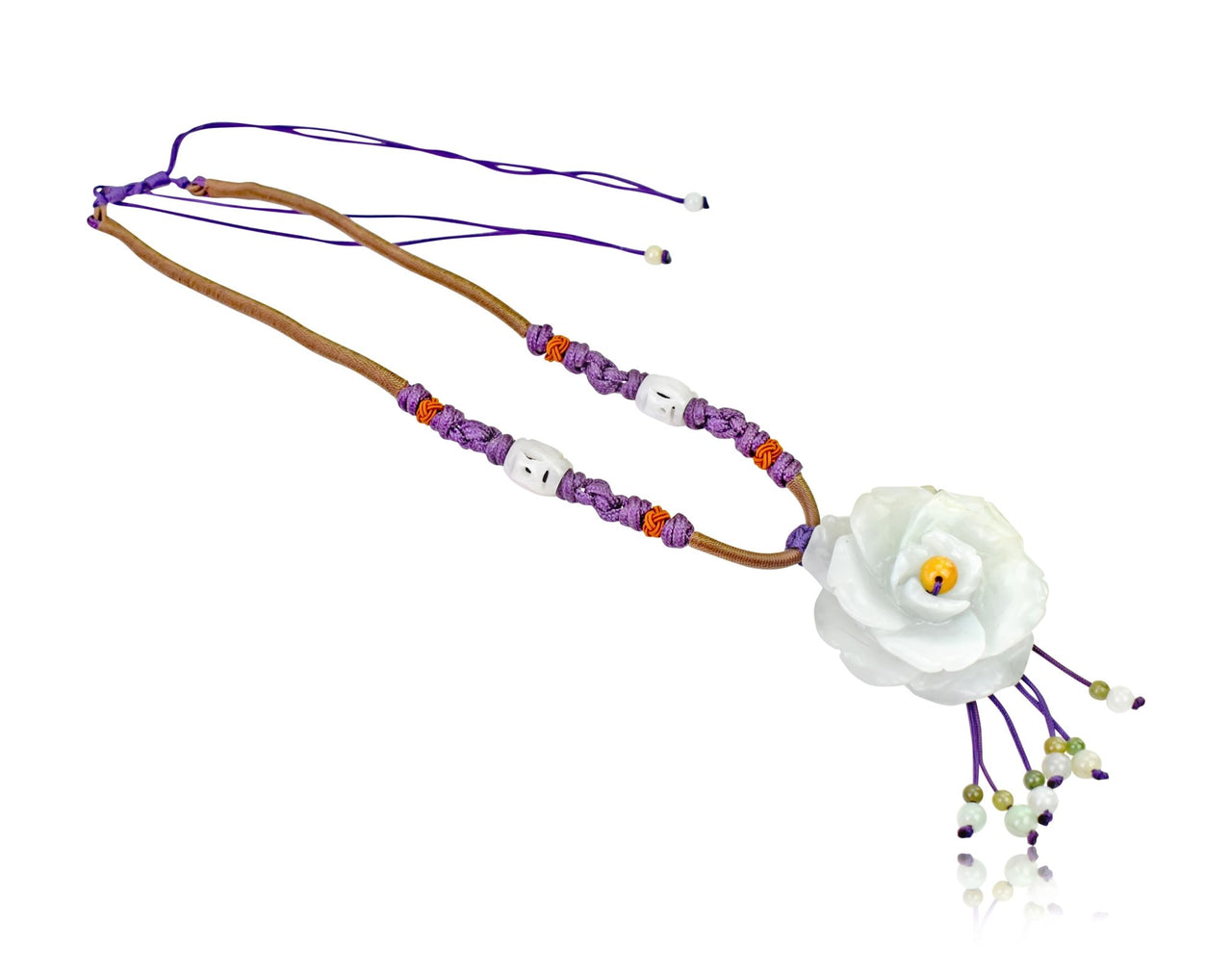 Feminine women’s rose necklace for the one who lights up your life