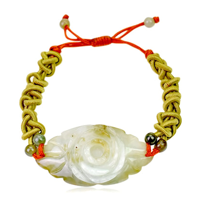 Floral-inspired Gift Handcrafted Flower Charm Bracelet for Anniversary or Valentine’s Gift Full of Love 