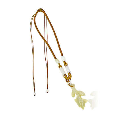 Floral necklace charm featuring white protea the perfect heartfelt gift Mother's Day, or Valentine's Day with deep meaning