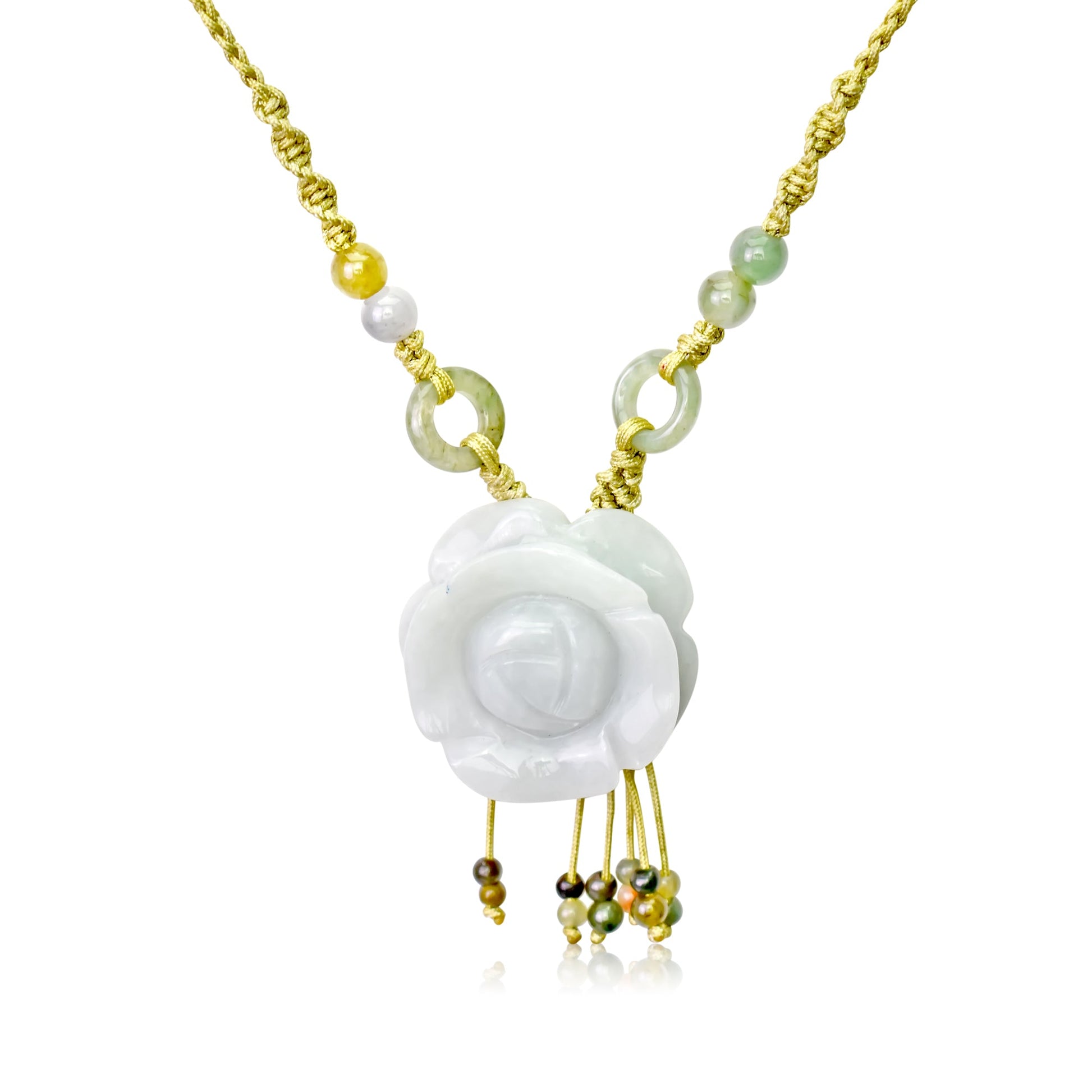 Floral necklace rose and pendant for a beautiful Mother’s Day tribute