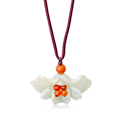 Flower fan a flower stone necklace a timeless symbol of peace, love, and protection for every occasion