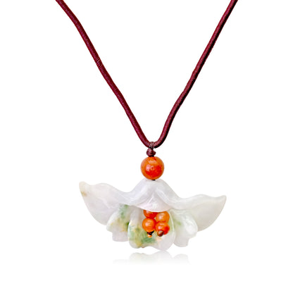 Flower fan a flower stone necklace for women a meaningful anniversary gift blending beauty and love 


