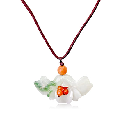 Flower fan a flower stone necklace for women a perfect birthday or friendship gift for lasting good luck

