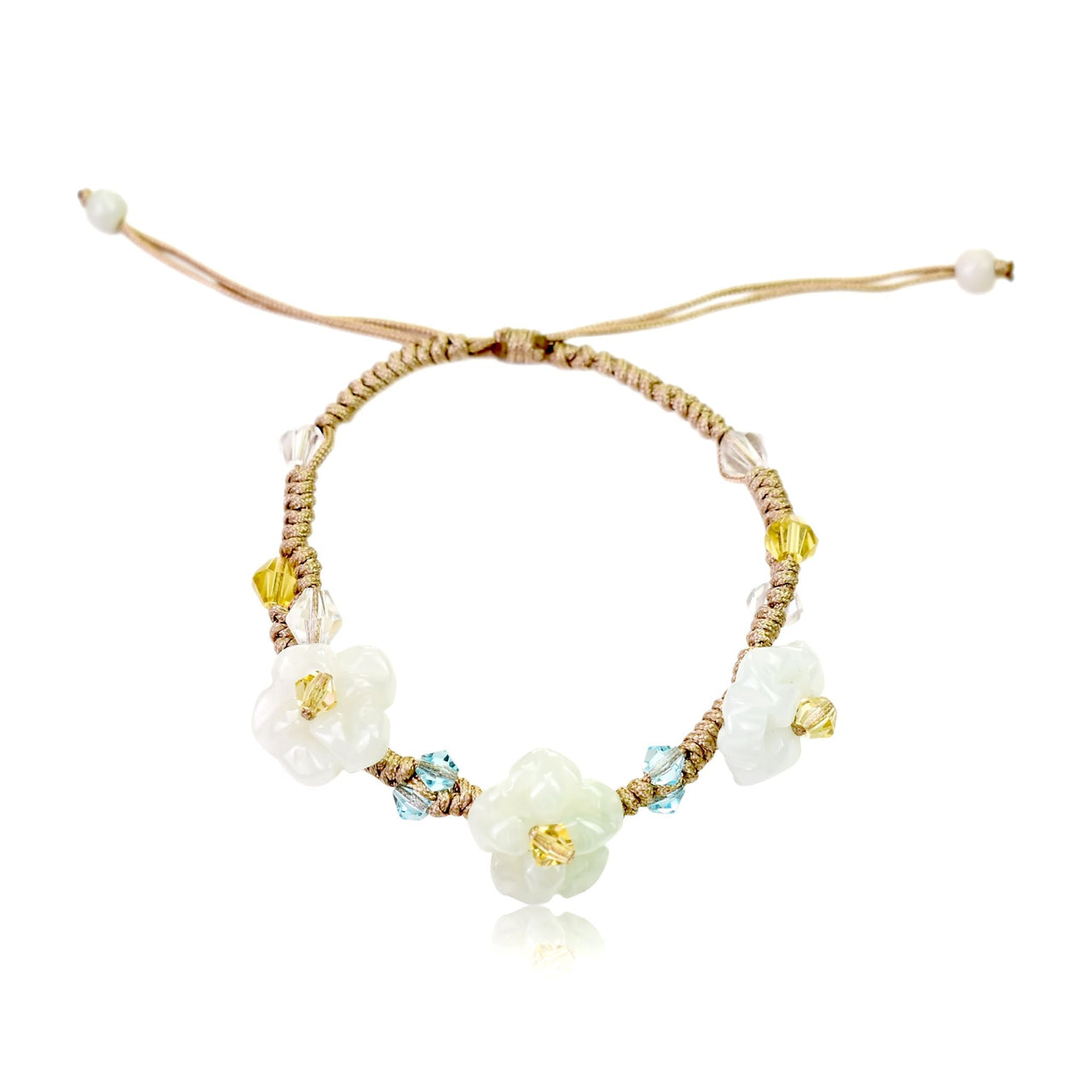 Flower pimpernel a real flower bracelet  for women bringing long life, harmony, and serenity an uplifting birthday or holiday gift idea