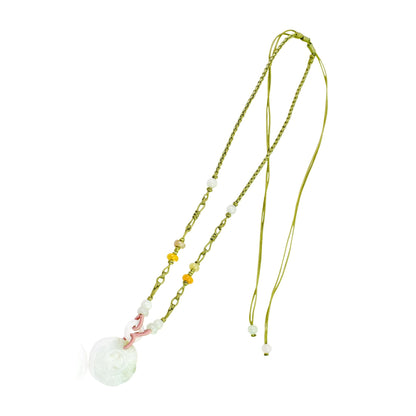 Flower shaped jewelry inspired by the plum blossom flower a handcrafted jade birthday gift