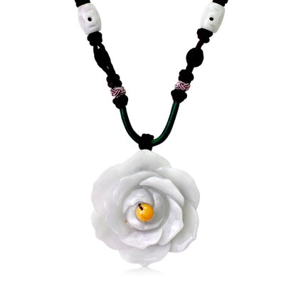 Forever rose with necklace for a romantic anniversary surprise