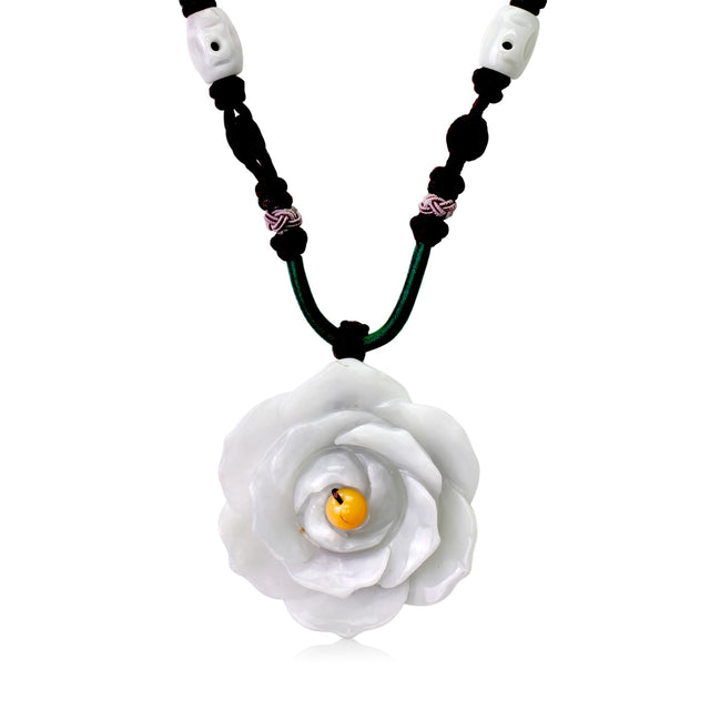 Forever rose with necklace for a romantic anniversary surprise