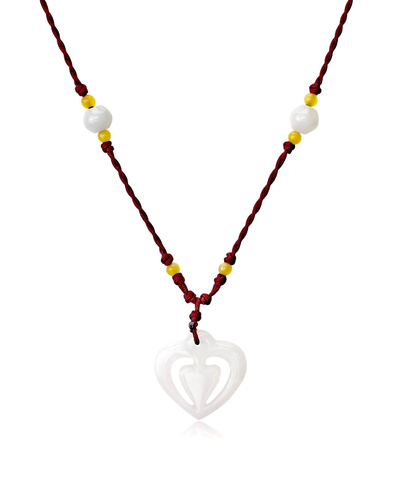 Gift Jade Heart Pendant for Eternal Love and Connection 