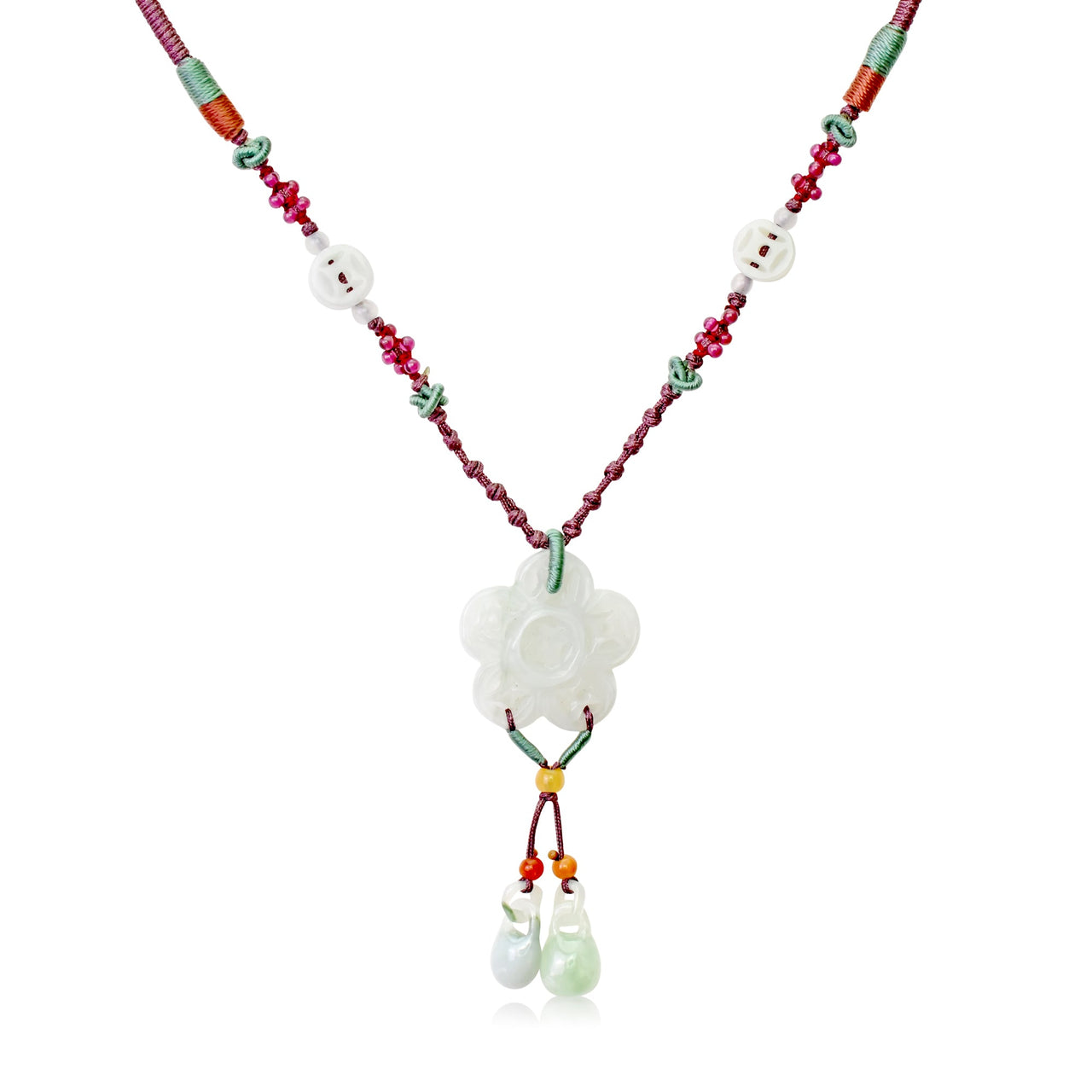 Graceful Queen Anne Lace Flower for Women Floral Statement Necklace for Wife 